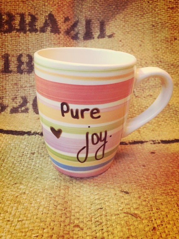 Pure joy COFFEE MUG by pourLOVE on Etsy