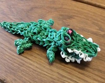 Items similar to Rainbow loom pencil hugger King Julian lemur on Etsy