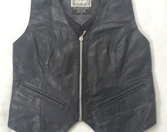 Popular items for vintage leather vest on Etsy