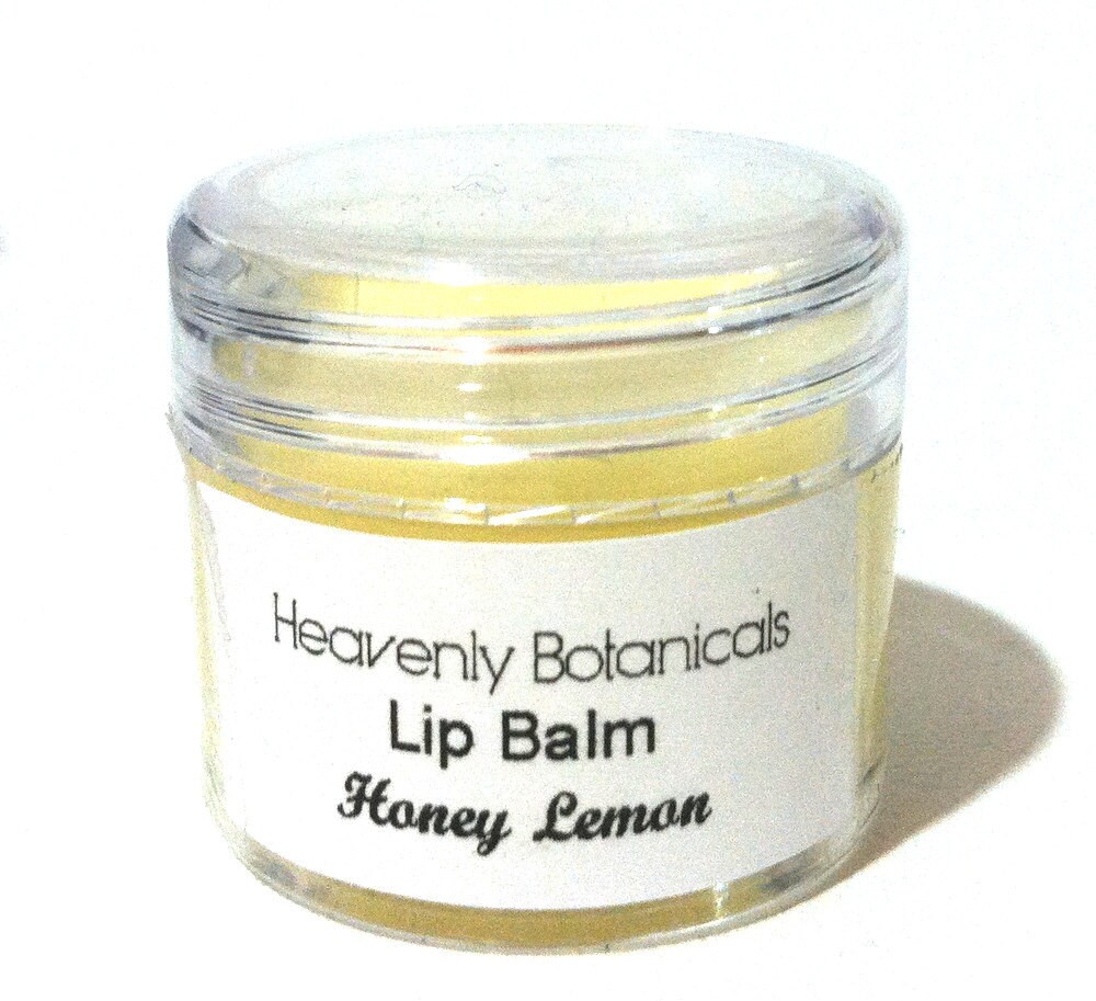 Organic Honey Lemon Lip Balm 1 oz by HeavenlyBotanicals on Etsy