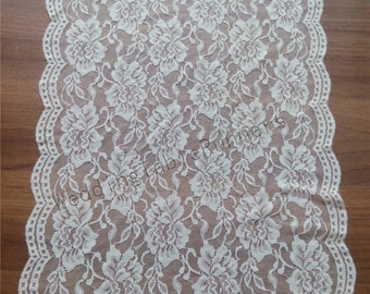 Ivory Lace Table runner 12" wedding table runner white table runners wedding table runners R112431