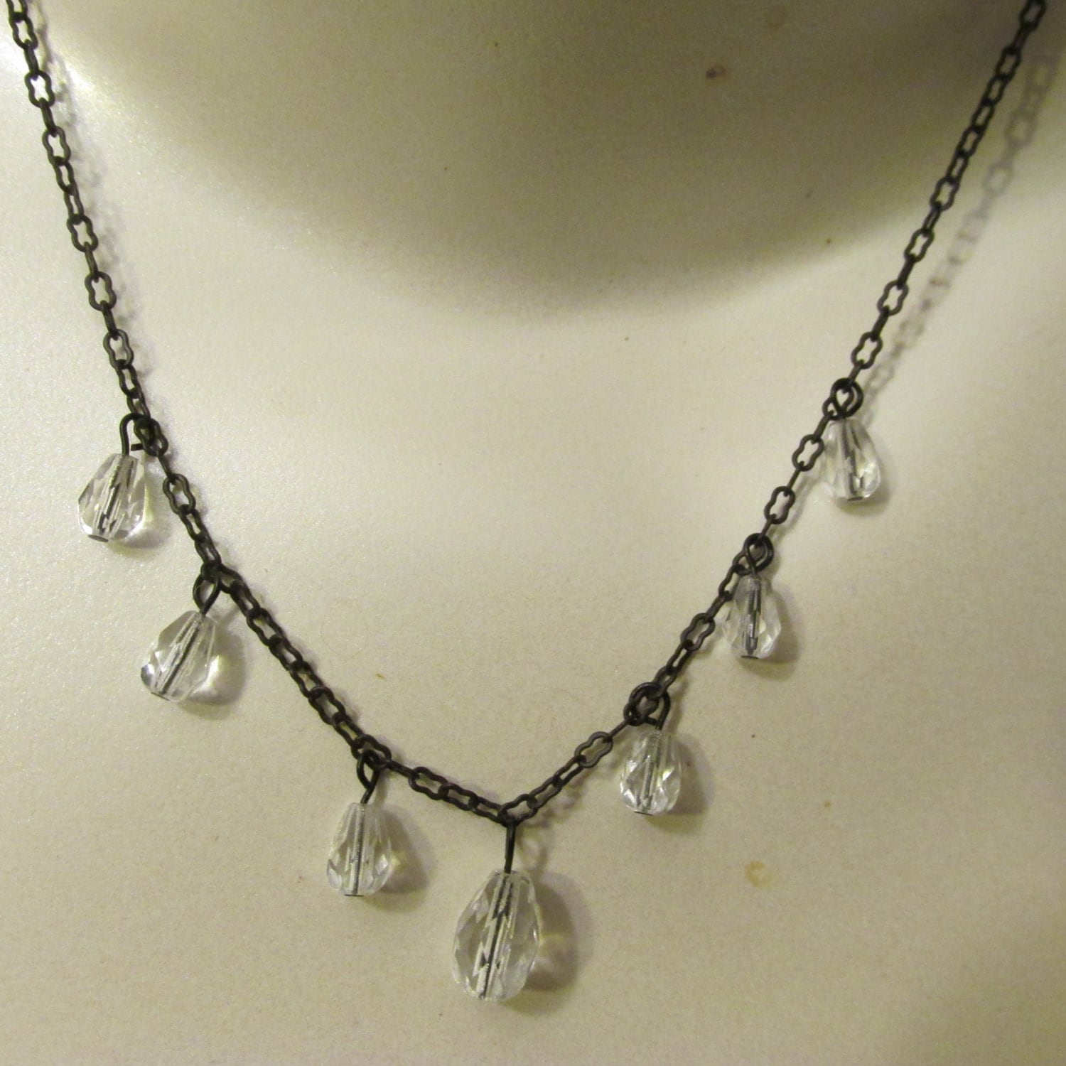 Vintage ROBERT ROSE NECKLACE with Tear Drop by VintageJewelryfor5