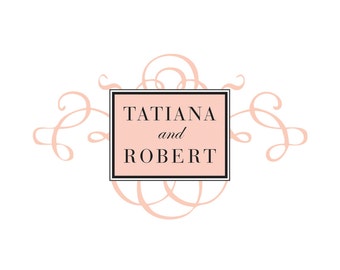 Wedding Monogram - Arabesque - Printable and Personalized