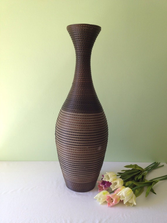 Large Rattan Vase F031 by bestbloomsla on Etsy