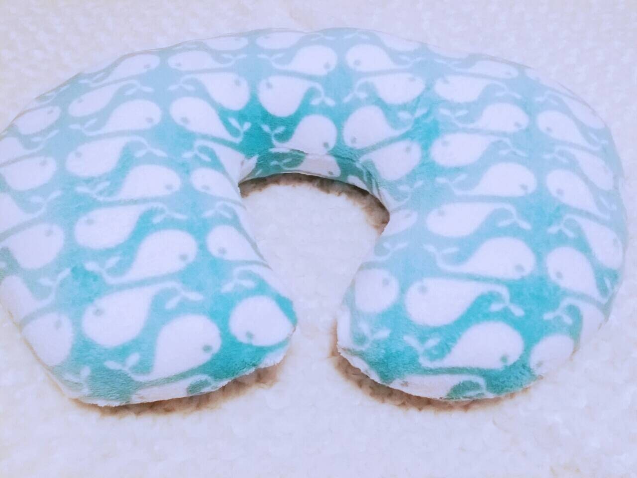 CLEARANCE Baby Boys Boppy Pillow Whale Minky Nursing Pillow