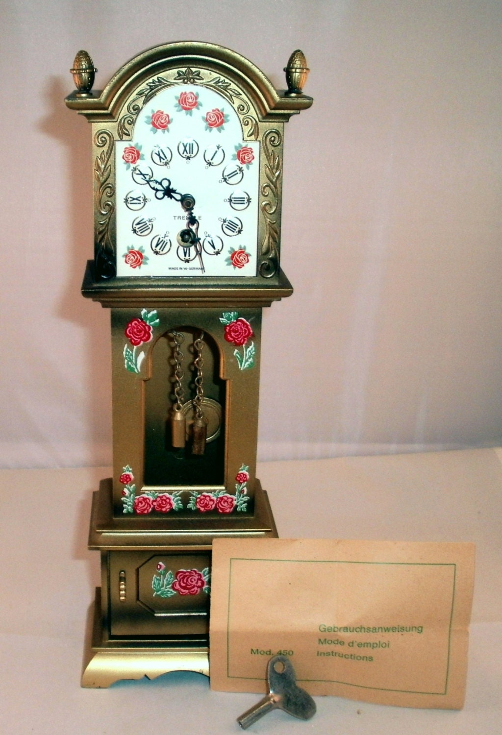 Miniature Clock Trenkle Grandfather Pendulum Clock by RustedPickle