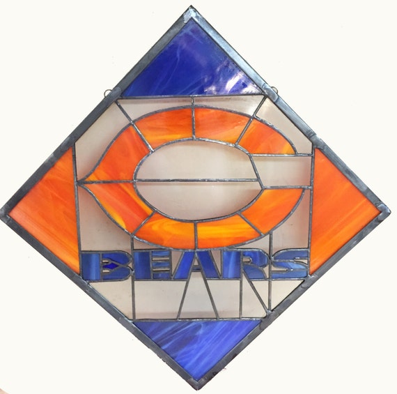 Items similar to Chicago Bears Logo - Stained Glass on Etsy