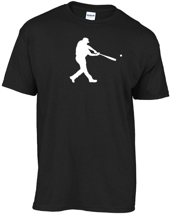 Baseball batting silhouette t-shirt