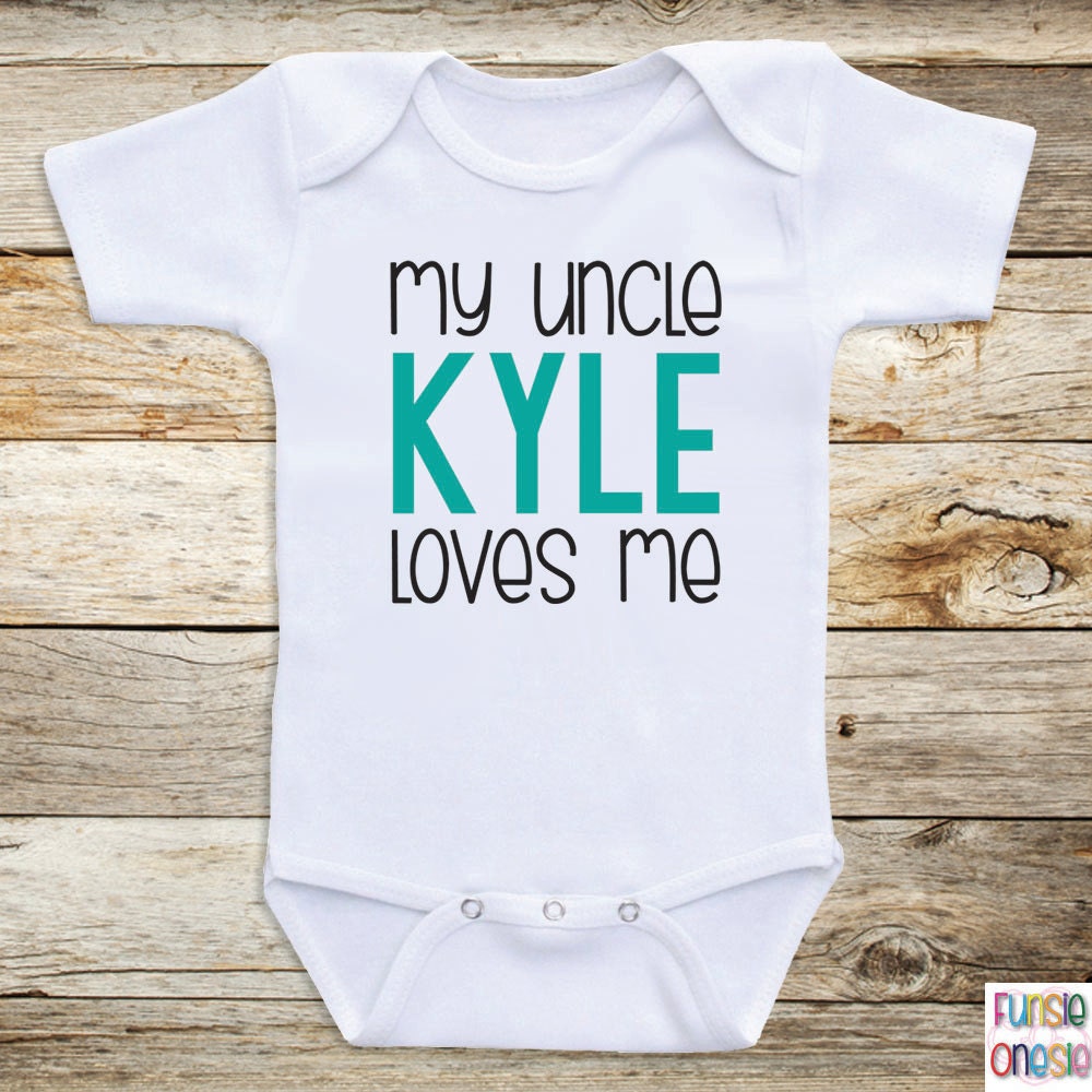 Personalized Uncle Baby Clothes My Uncle by NewbornBabyClothes