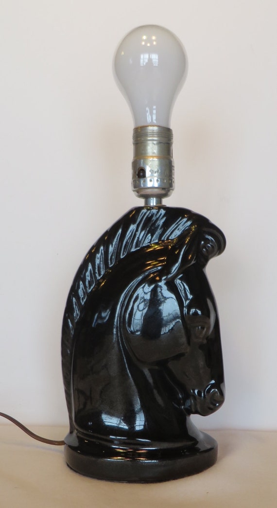 Vintage Horse Head Lamp by AHorsesTale on Etsy