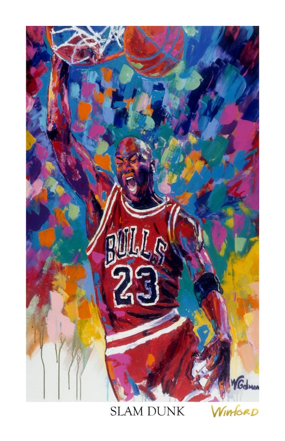 50% SALE Michael Jordan Fine-Art Paper Print of by WinfordArt