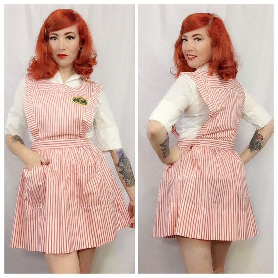 Perfect 50's Candy Striper Dress with pockets // Vintage