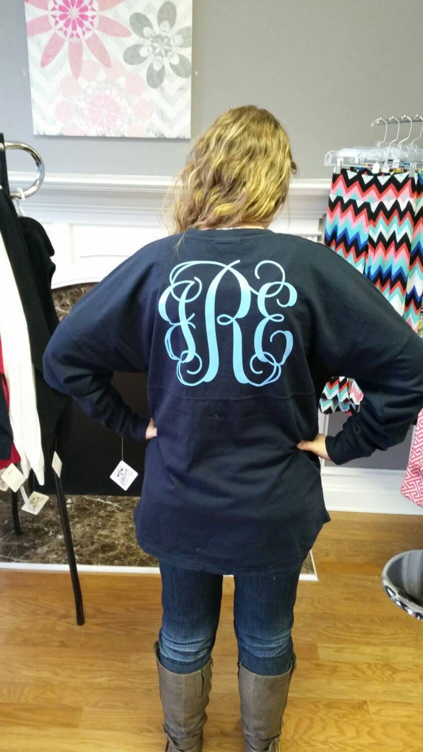 Spirit Jersey with large monogram on back