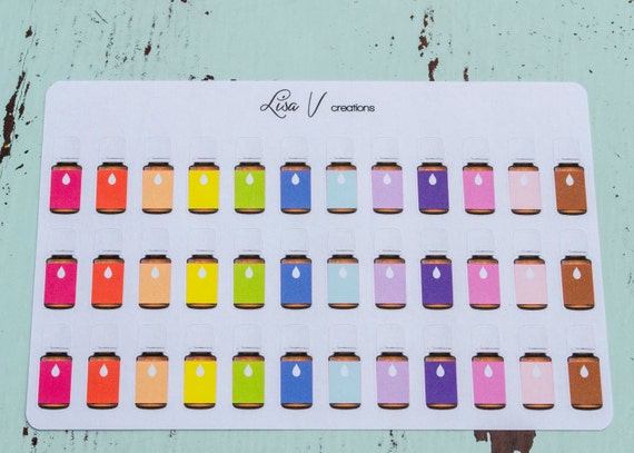 Young Living Essential Oils stickers for your planner or calendar!