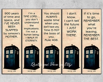 Printable Bookmarks , Doctor Who bookmark , Doctor Who , Printable ...