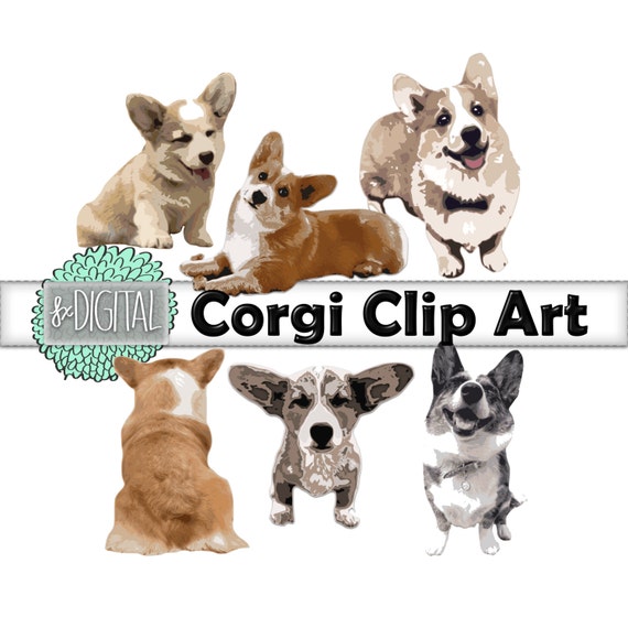 corgi dog clipart - photo #50