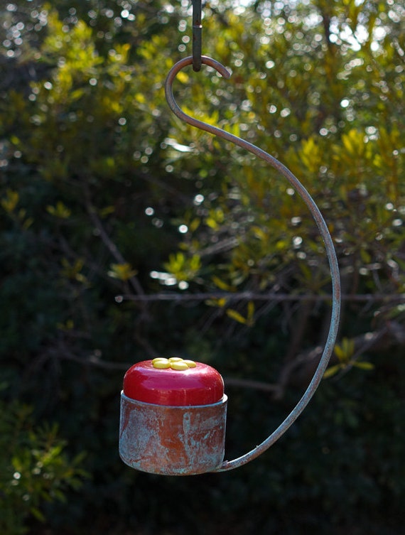 Copper Hummingbird Feeder II