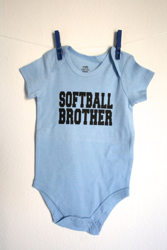 black blue baby bodysuit onesie boys softball by FamilyTeamWear