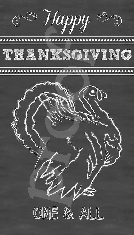 Items Similar To Large 24x36 Happy Thanksgiving Chalkboard Style Sign Board On Etsy
