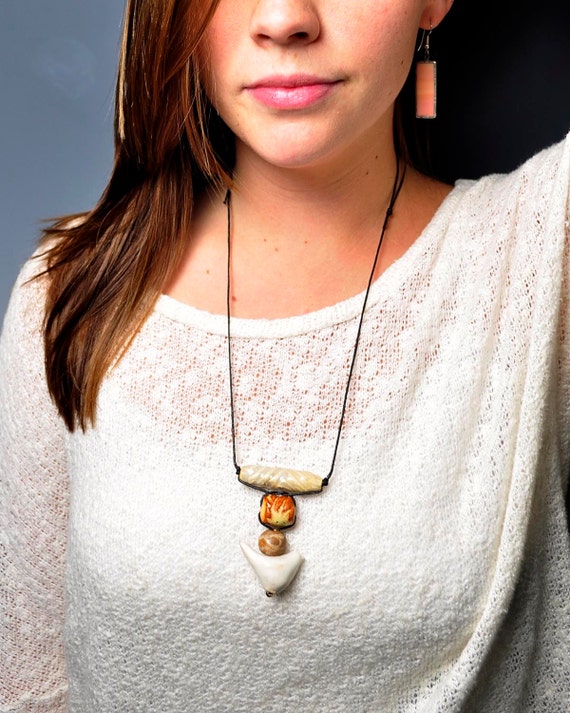 Download bird totem necklace long layered bohemian tribal jewelry with