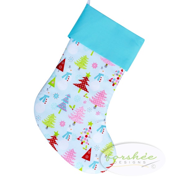 Baby Boy First Christmas Stocking Personalized by forsheedesigns