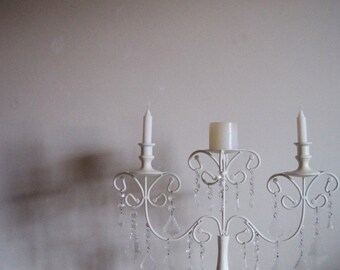 Unity Creme Brule 3 Candle Candelabra Or Candle Holder MADE TO ORDER