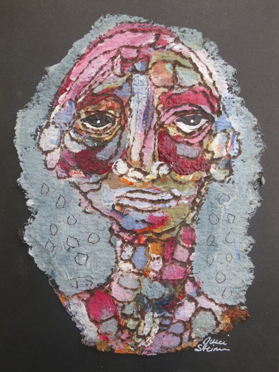 Tar Paper Painting Original Modern Contemporary Art