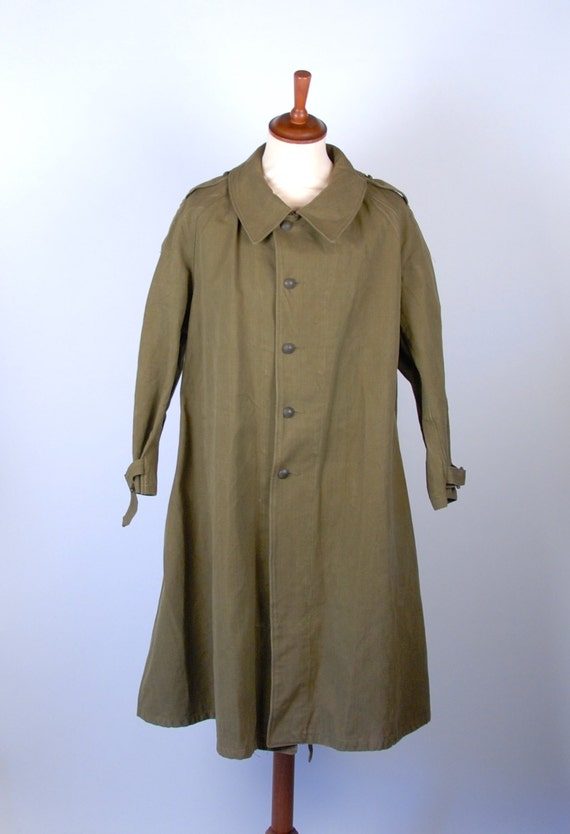 Authentic 1940's World War 2 French ARMEE Trench Coat with