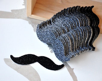 Mustache Baby Shower Decorations 50CT. Handcrafted in 2-3 Business Days. Mustache Confetti.