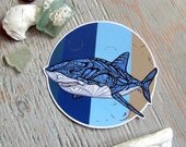 Great White Shark Decal- Waterproof Sticker