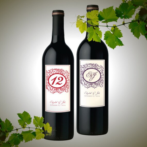 Personalized Wine Bottle Stickers and Labels by TheContraryCaptain