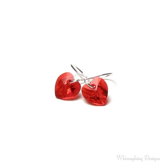 VALENTINE'S DAY Earrings Red Heart Earrings Red