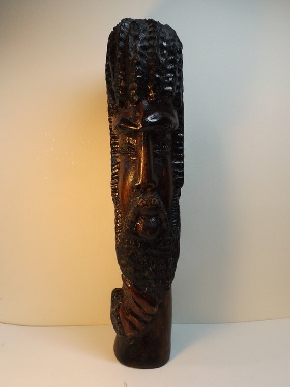 Jamaica Man Statue Wooden Sculpture / Figurine by HuntWithJoy