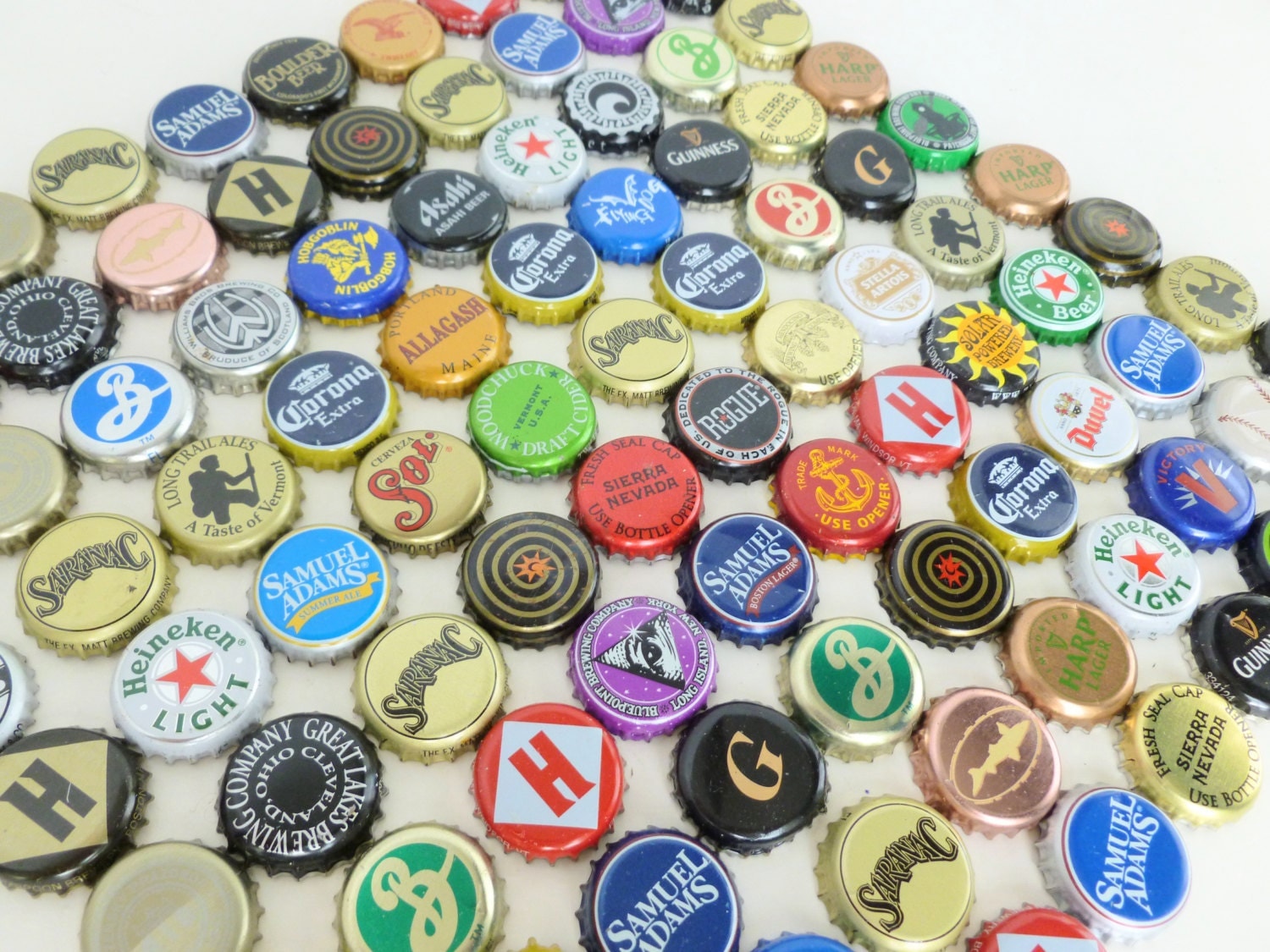 Beer Bottle Caps Lot Craft Brews Microbrews by BornAtTheWrongTime