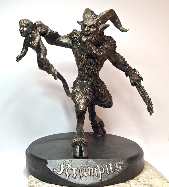 Krampus Statue III, Bronze Finish