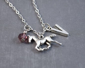 Silver Horse Necklace - Horse Jewelry - Pony Necklace - Animal Necklace - Horse Pendant - Personalized Necklace - Pony Pendant