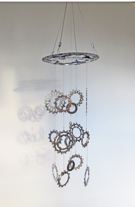 Bicycle Gear Wind Chimes Accessories Kinetic Art Bicycle Gear Wind Chimes Accessories Kinetic Art Recycled