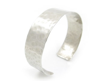Narrow Hammered Cuff - Texture Cuff Bracelet - Simple Silver Hammered Bracelet -Plain Silver Cuff Bracelet - Everyday Silver Bracelet