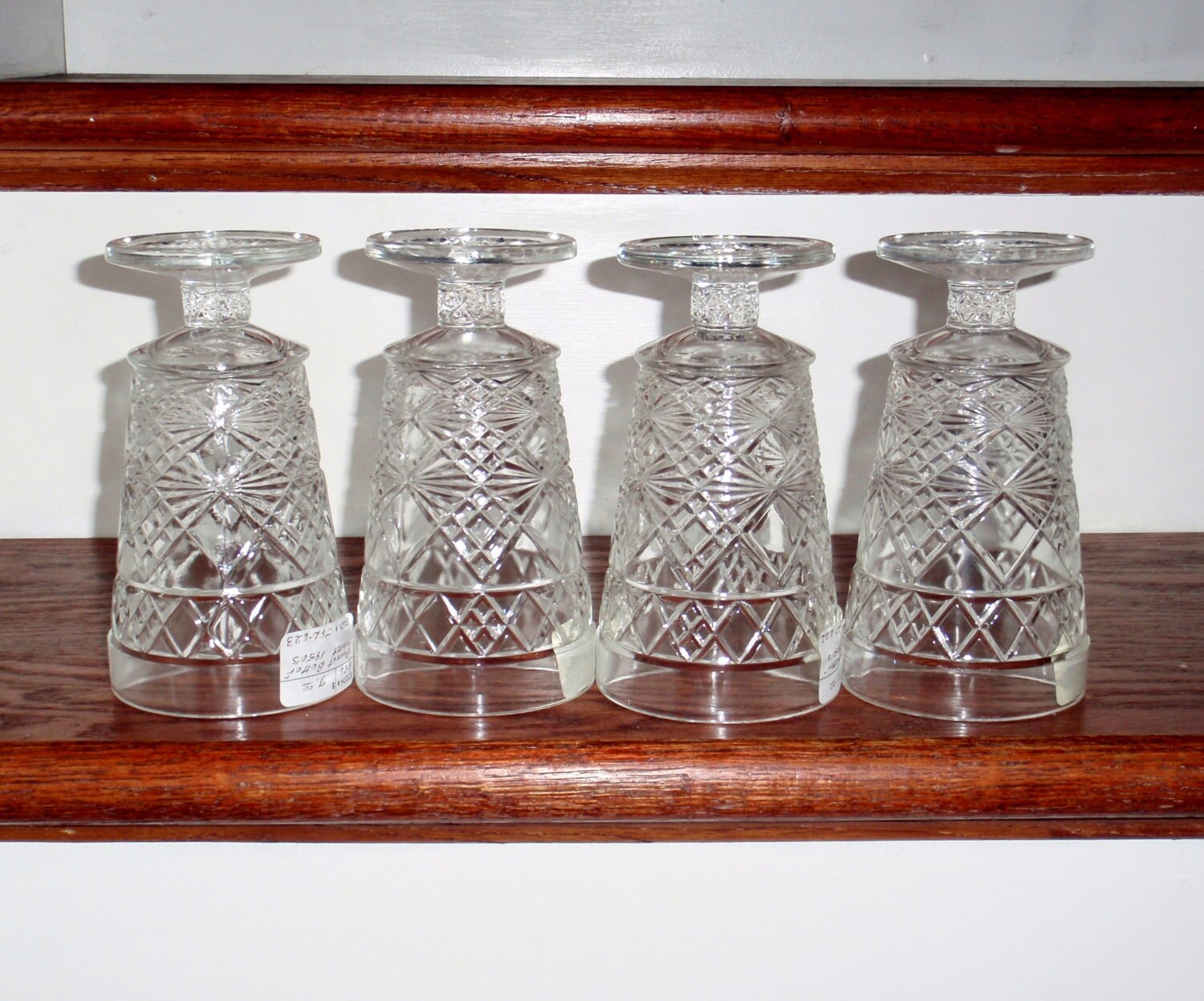 4 BIG TOP PEANUT Butter 5 5/8″ Tall Iced Tea Footed Goblets Glasses