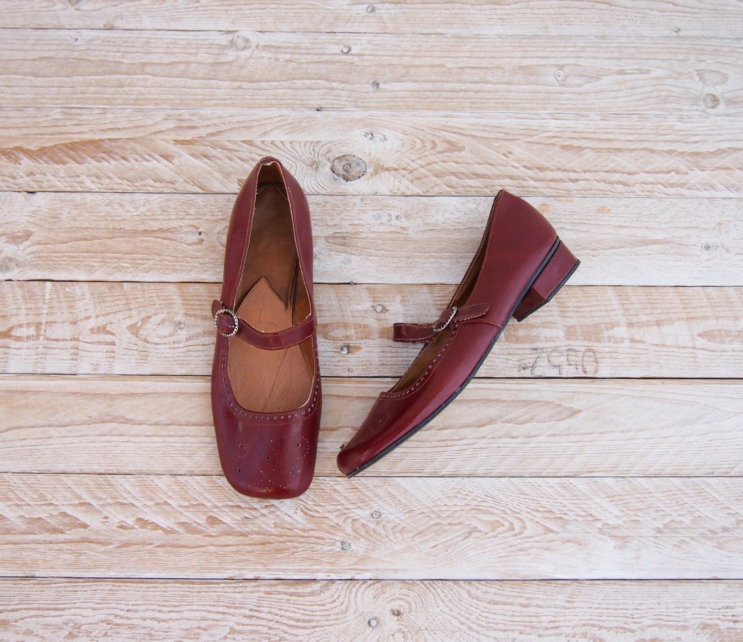 burgundy mary jane flats