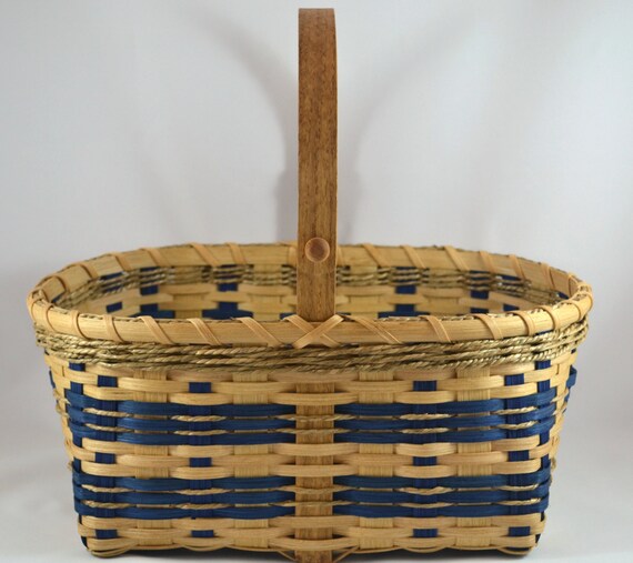 Boy's Blue Hand Woven Easter Basket