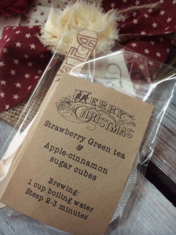 christmas tea favors by redoorcottage on etsy christmas tea favors by redoorcottage on etsy