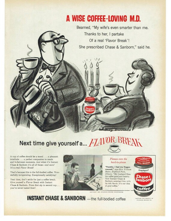 1957 Chase and Sanborn Instant Coffee Advertisement