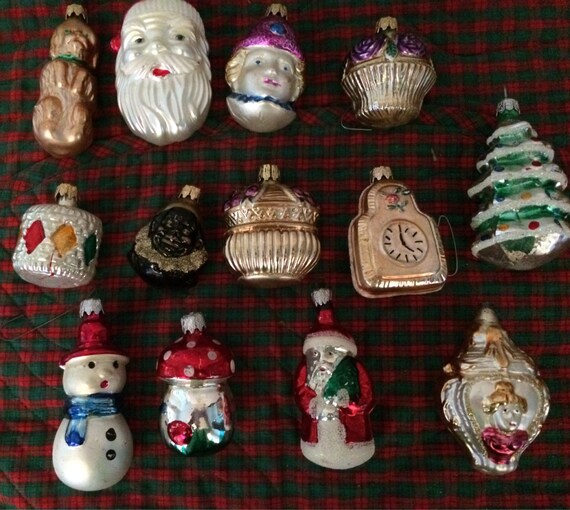 christmas ornaments vintage 13 character ornaments by christmas ornaments vintage 13 character ornaments by