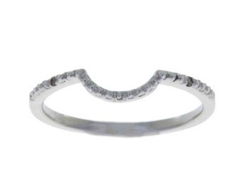14Kt White Gold Diamond Band