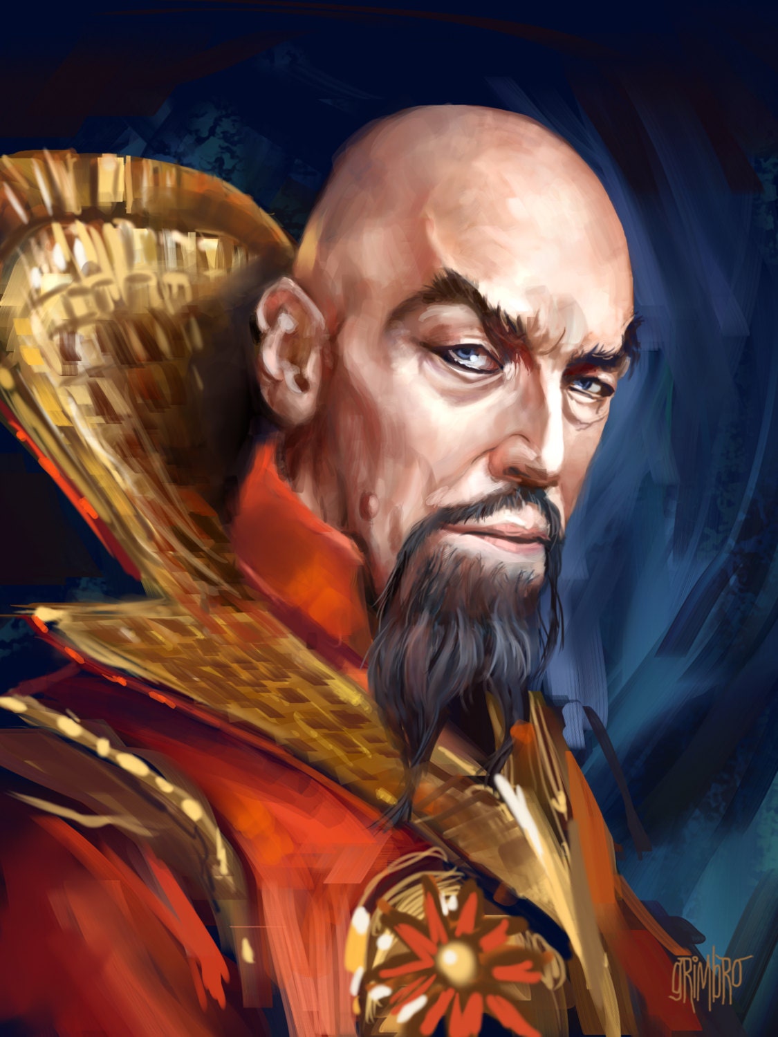 Ming the Merciless CANVAS PRINT by Grimbro on Etsy