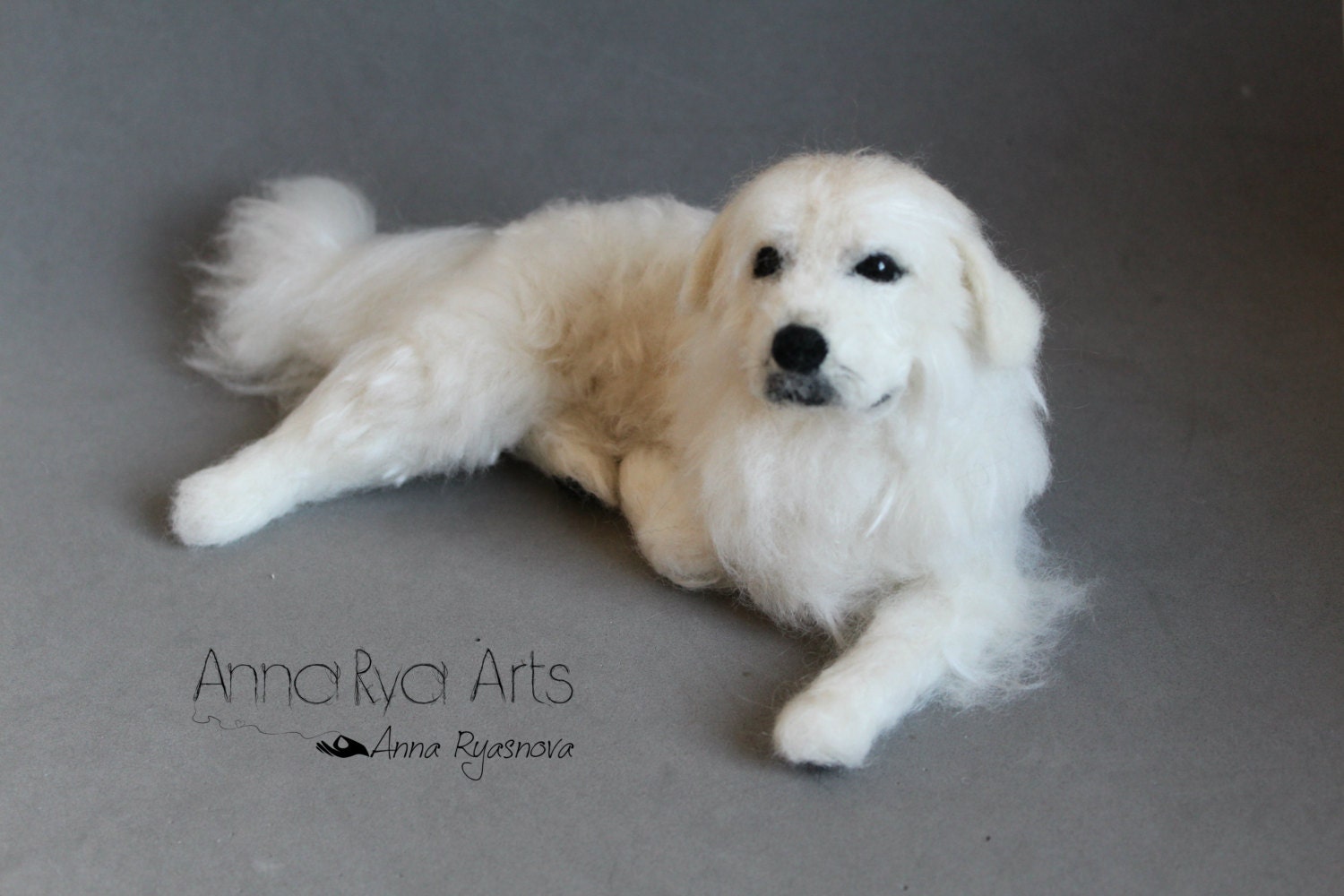 stuffed great pyrenees dog