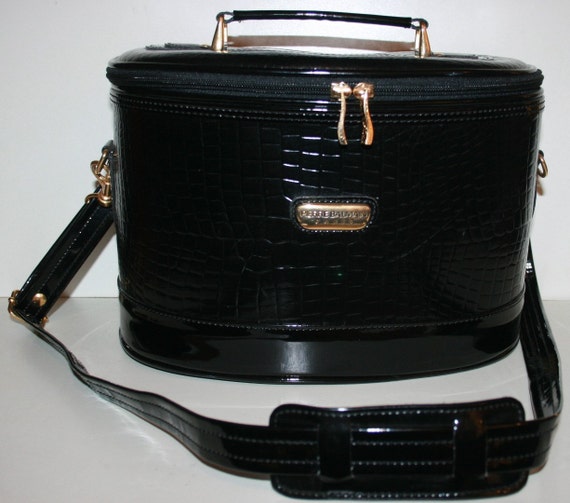 Pierre Balmain Vanity Train Travel Bag Patent Leather Vinyl