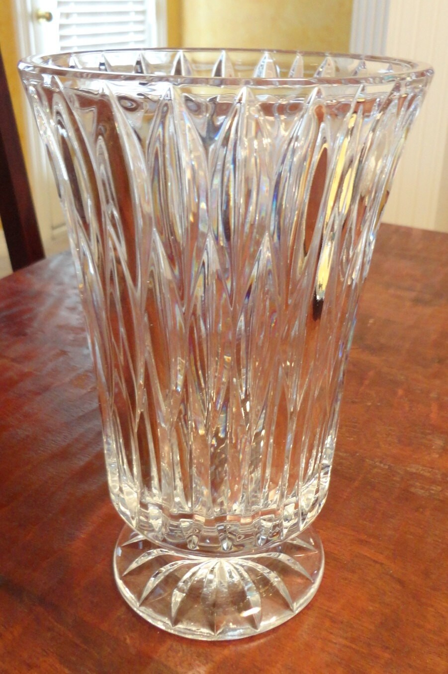 HEAVY Crystal Vase by Block Weighs 5 Pounds and 9 Ounces