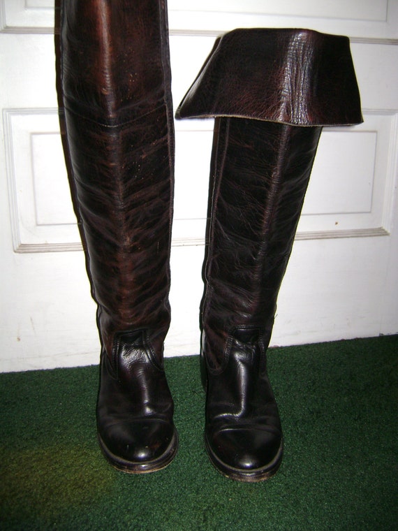 frye shane thigh high boots